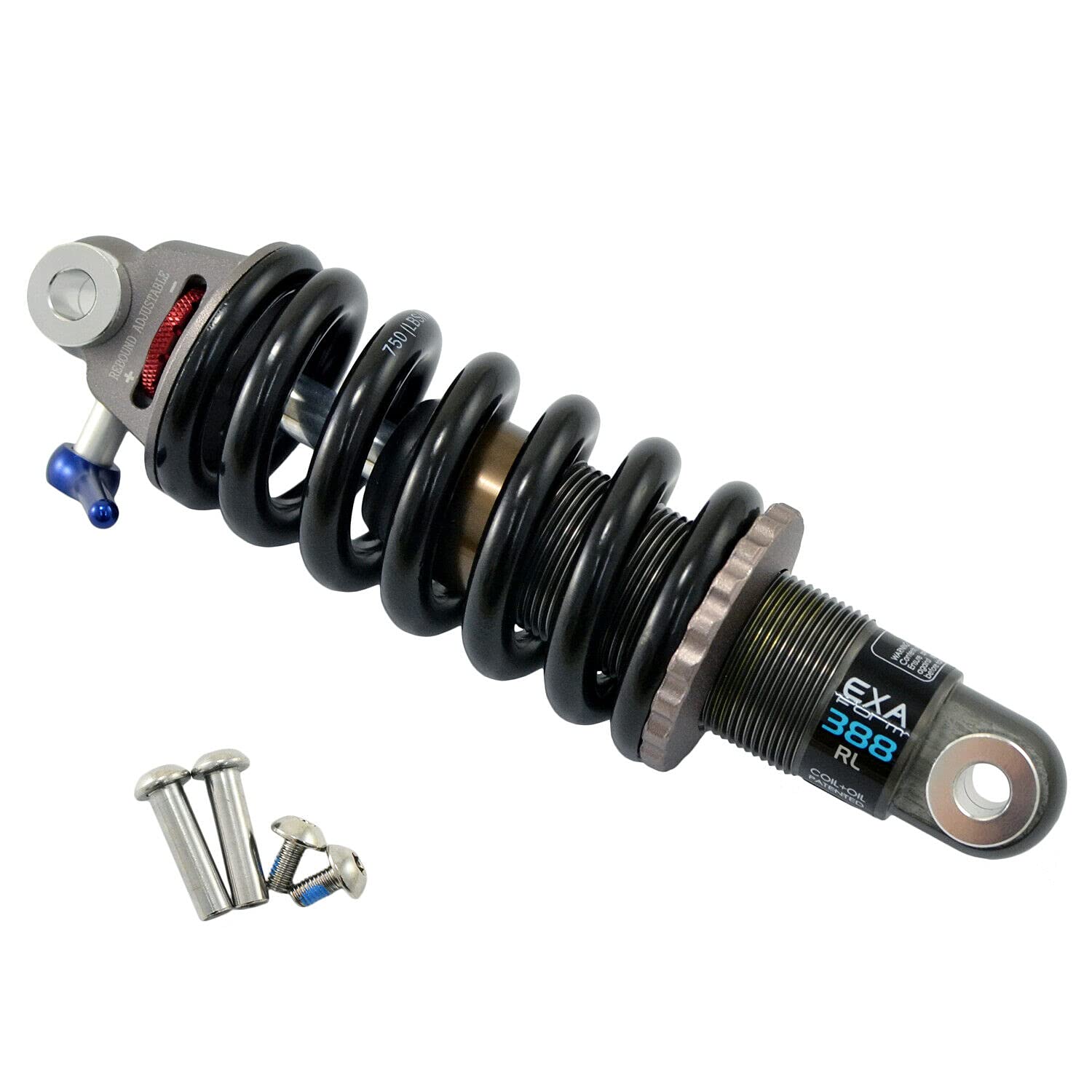 KIND SHOCK KS EXAForm 388RL Adjustable Oil Spring Rear Shock 165mm 750 lbs, VH2302