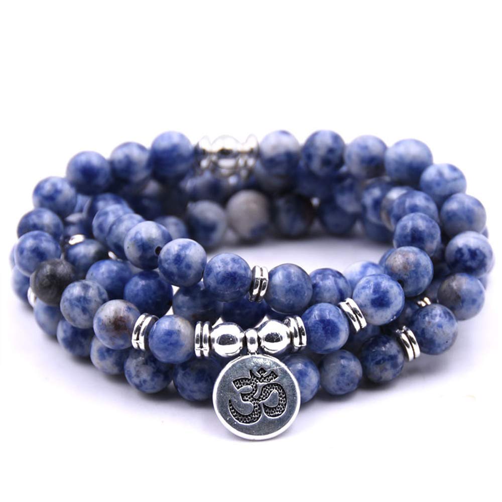 108 Natural Beads Mala Yoga Jewelry Meditation