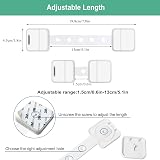 YMCRLUX Child Safety Straps Locks with Key 2 Pack for Cabinets Fridge Oven Door view 5
