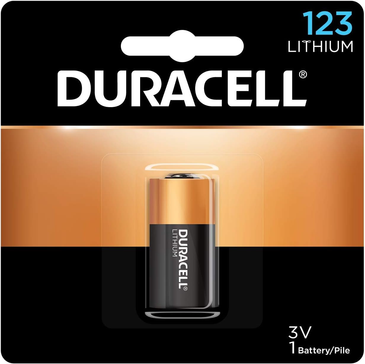 Duracell – 123 3V Lithium Photo Size Battery – long lasting battery – 1 count