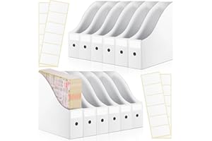 Thenshop 12 Pcs Scrapbook Paper Storage 12 x 12 Paper Storage Organizer with Tabs Foldable Scrapbook Cardboard Holder Bin for Vinyl Sheet File