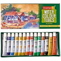 Camlin Kokuyo Student Water Color Tube - 5ml tubes, 14 Shades