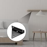 lzijun Pack 4 Floating Shelf Brackets Heavy Duty Invisible Triangle Wall Mount view 5