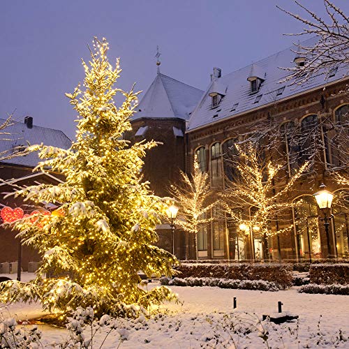 Guirnaldas Luces Exterior Solar,aifulo 20m 200 LED Cadena de Luces,8 Modos Impermeable Iluminación Decoración para Navidad,Terraza,Fiestas,Bodas,Patio,Jardines,Festivales