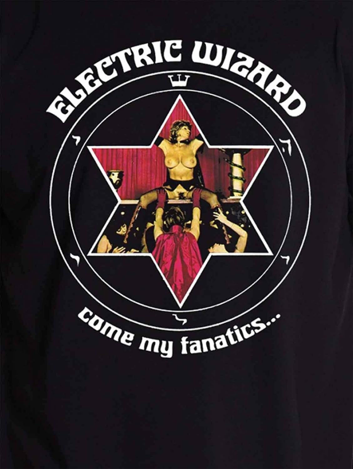 Electric Wizard T Shirt Come My Fanatics band logo Ufficiale Uomo nuovo nero