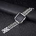 For Fitbit Blaze Bands with Metal Frame Small,Austrake Replacement Stainless Steel Chain Bands with Frame for Women Men Silver
