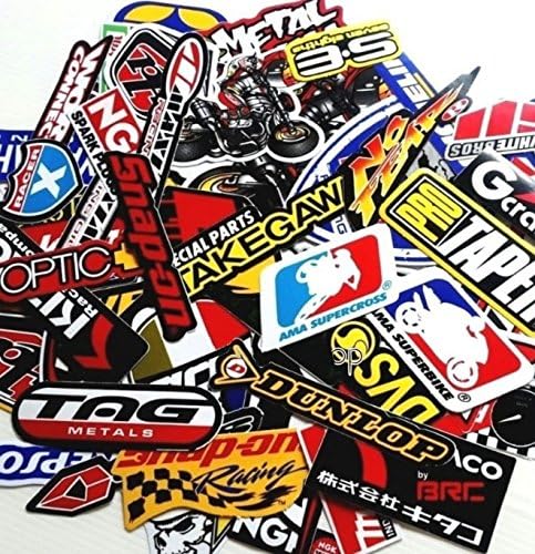 50 Mixed Random Stickers for Car Racing