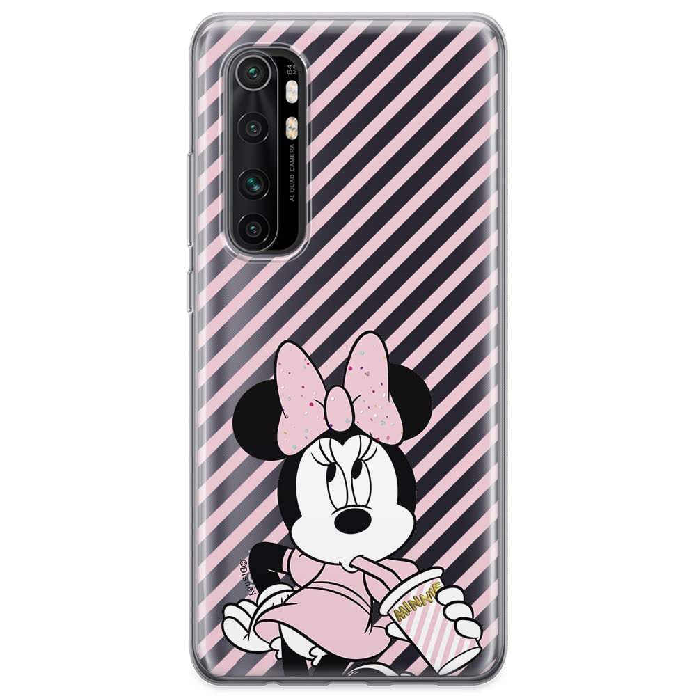 ERT GROUP mobile phone case for Xiaomi MI NOTE 10 Lite original and officially Licensed Disney pattern Minnie 017 optimally adapted to the shape of the mobile phone, partially transparent