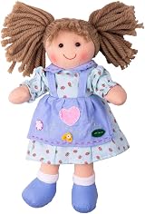 Bigjigs Grace Rag Doll 25cm Small Soft Doll Baby Toy Birth Suitable