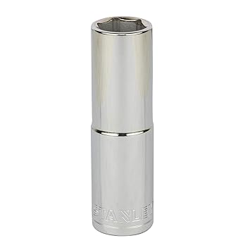 STANLEY STMT73330-8B-12 Chrome Vanadium Steel 6 Point Deep Socket, 1/2 inch, 16 mm, Silver