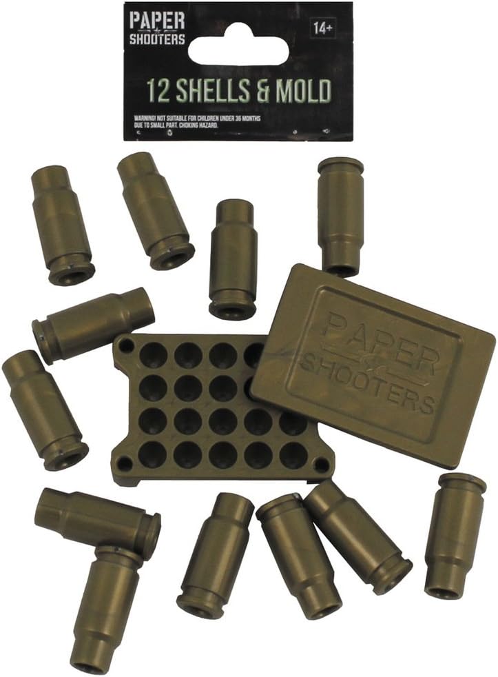 Paper Shooters Shells and Mold, 12 Shells