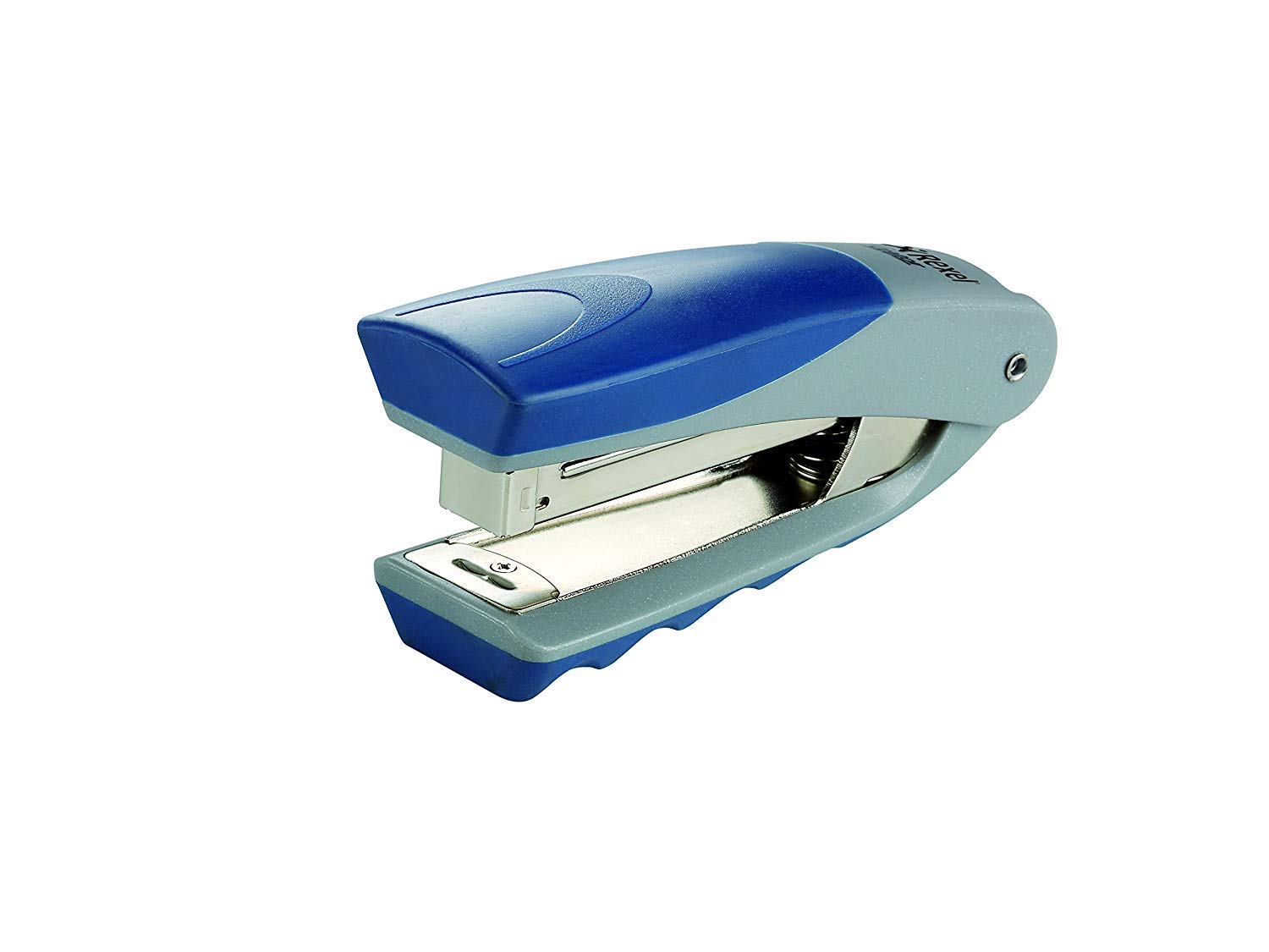 Rexel Centor Half Strip Stapler, 25 Sheet Capacity, Uses 24/6 and 26/6 Staples, Includes Staples, Metal Body, Blue/Back, 2100596 — image 1