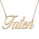 HUAN XUN Customized Custom Simple Any Name Necklace