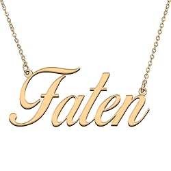 HUAN XUN Customized Custom Simple Any Name Necklace