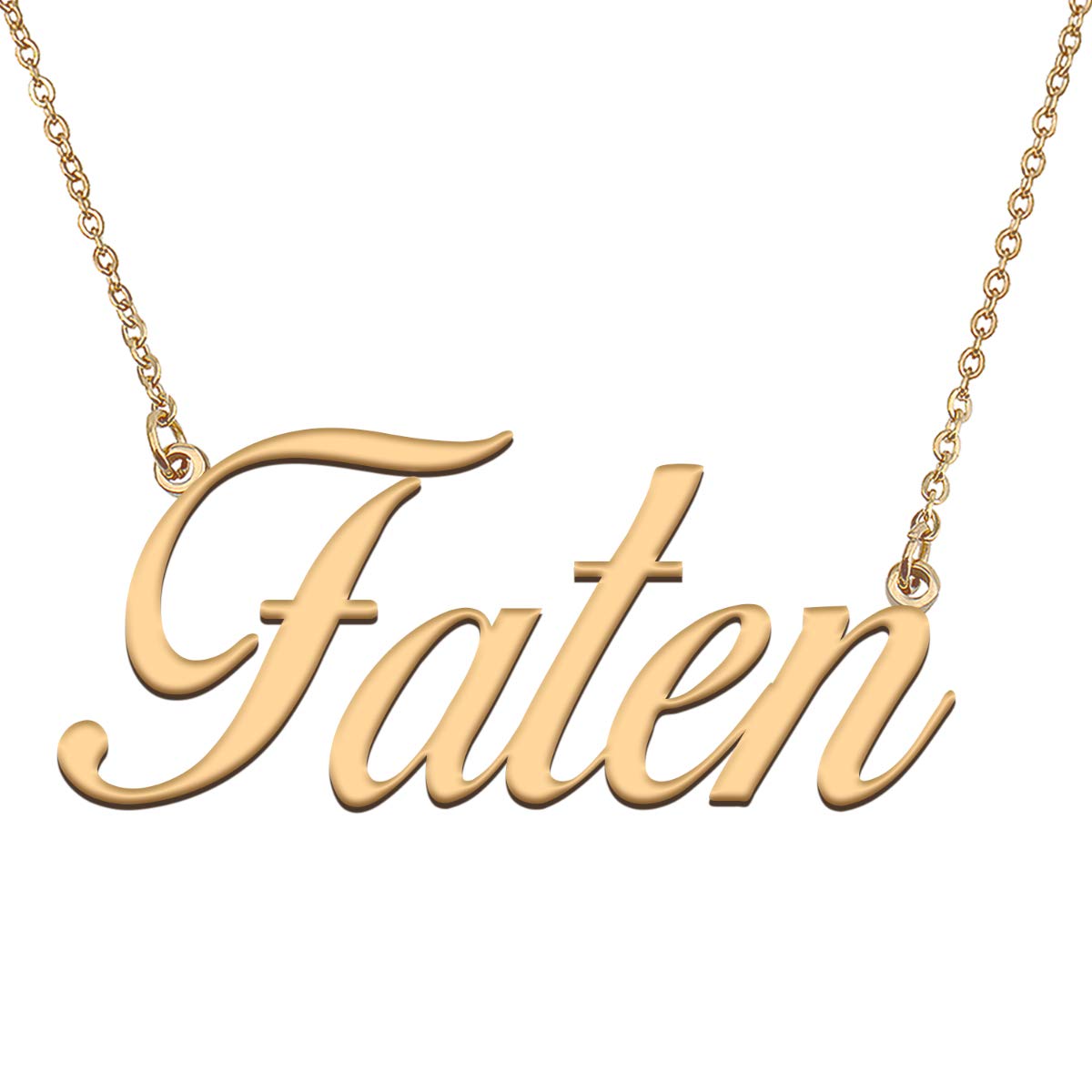 HUAN XUN Customized Custom Simple Any Name Necklace