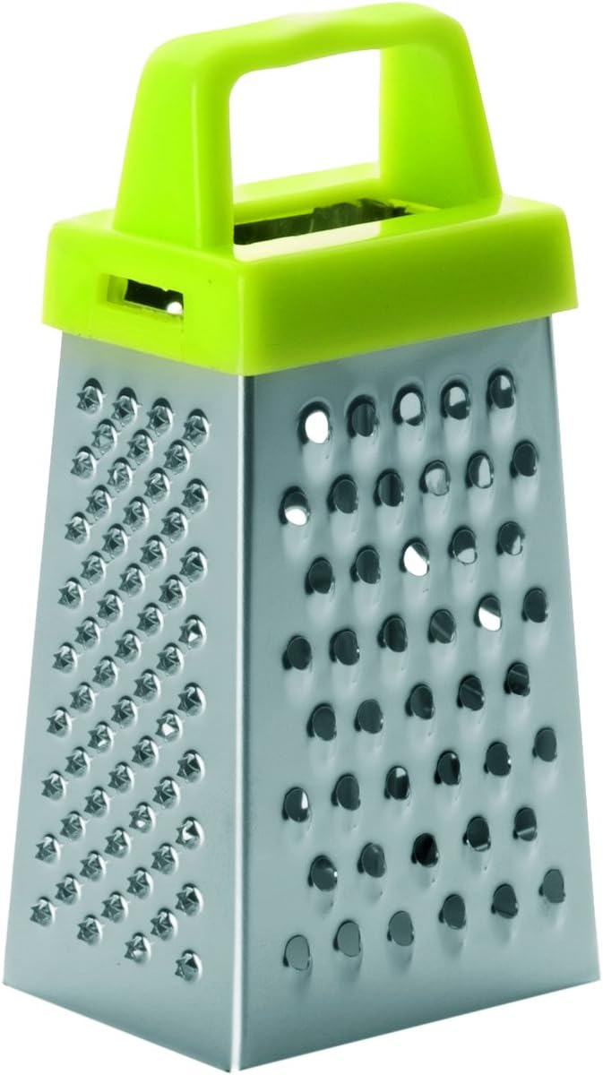 ibili 756650 RALLADOR 4 LADOS, Green/Silver, 3.5 x 3 x 8 cm