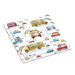 Wpshijia Kids Bus Taxi Truck 2 Gang Light Switch