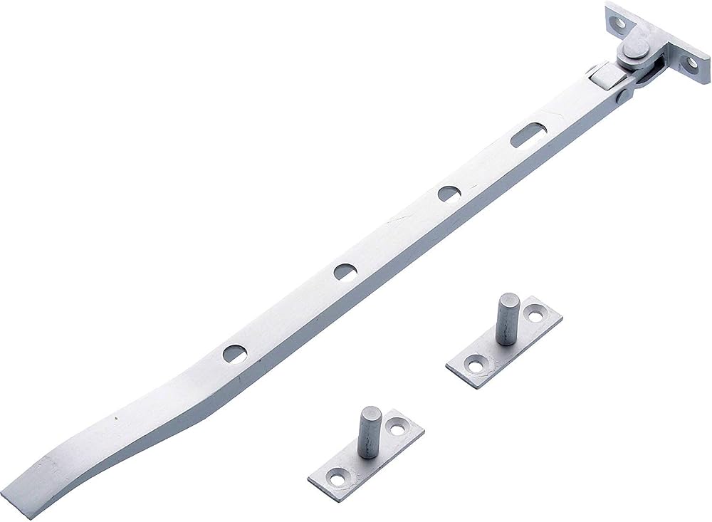 Merriway BH01589 Aluminium Window Casement Stay 250mm Grey