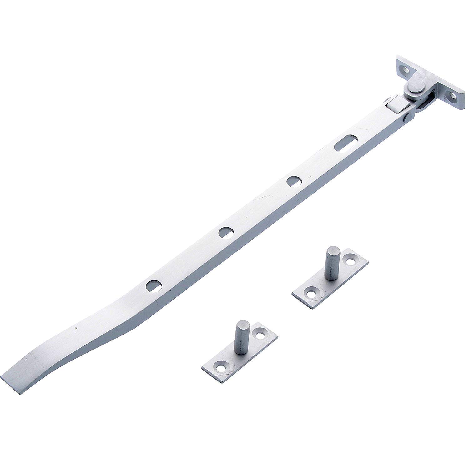 Merriway® BH01589 Aluminium Window Casement Stays, 250mm (10 inch) , Grey
