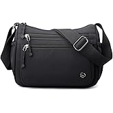 JIANLINST Shoulder Bags for Women Nylon Multi Pocket Crossbody Bags Waterproof Lightweight Travel Purses and Handbags