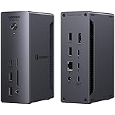 UGREEN Revodok Max Thunderbolt 4 Dock 13 in 1, 2*40Gbps Thunderbolt 4 with Dual 4K@60Hz, Single 8K Display, 2.5GbE, SD/TF Rea