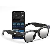 Hugur AI Smart Glasses with HD Camera, BT Call, 8MP Anti-Shake Camera Glasses with 1080P Video Recording Dual Mic, Simultaneous Interpretation/GPT Identify Objects, Photochromic Lens