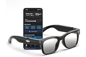 Hugur AI Smart Glasses 4K HD Camera, BT Call, 800W Anti-Shake Camera Glasses with Video Recording Dual Mic, Simultaneous Interpretation/GPT Identify Objects, Photochromic Lens5.0 out of 5 stars 261 offer from $139.99