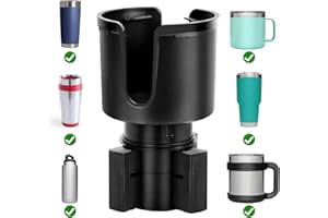 BITIANTEAM Cup Holder Expander for Car- (Offset Option) Compatible with Yeti 20/26/30/oz Nalgene 32/38oz,Hydro Flasks Large 32/40oz, Fits Large Bottles & Big Drinks in 3.40"-4.10" (1pcs)