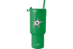 Simple Modern Officially Licensed NHL San Jose Sharks 30 oz Tumbler with Flip Lid and Straws | Hockey Insulated Cup Stainless Steel | Gifts for Men Women | Trek Collection | San Jose Sharks