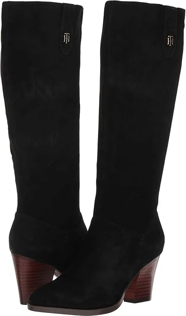 tommy hilfiger women's rosario block heel boots