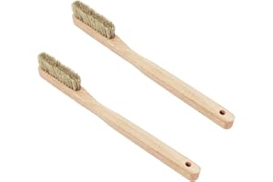 TWO STONES Rock Climbing Brush & Bouldering Brush with Thick Ultra Durable Boar's Hair Bristles and Ergonomic Handle for All Climbing Holds & Climbing Chalk Types Indoor or Outdoor (CJ-CB2028B (2 PCS))