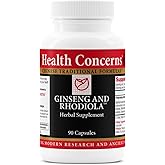 Health Concerns Ginseng and Rhodiola – Herbal Supplement for Lung Health & Congestion - with Licorice Root Extract & Apricot Seed Extract – Traditional Chinese Respiratory Support – 90 Capsules