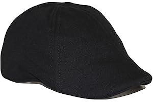 BOSTON SCALLY CO. The Original Boston Scally Cap - The Scrapper Newsboy Flat Cap - 6 Panel Cotton Fitted Hat for Men - Black