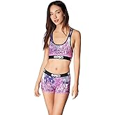 PSD Women's Bandana Flames Pink Sports Bra, Multi, L