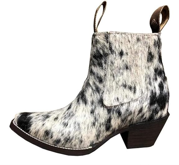 H&C Calf Hair Cowhide Hair on Boot Amazon.ca Everything Else