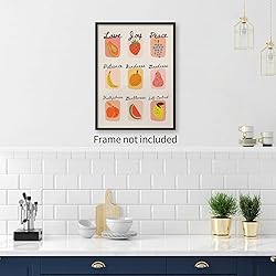 jkahh Trendy Fruit of The Spirit Wall Art Christian