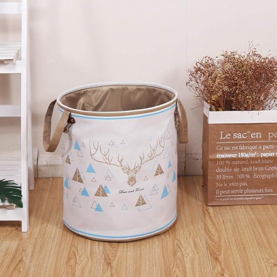 LZGBH Cubeta de Almacenamiento de Tela cesto de Ropa Sucia Cesta de