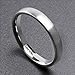 King Will Basic 3MM Titanium Ring Brushed/Matte Comfort Fit Wedding Band for Men Women