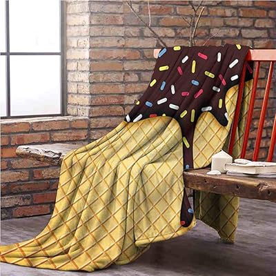 Choco Waffle Ice Cream Fleece Blanket Travel Size, Nigeria Ubuy