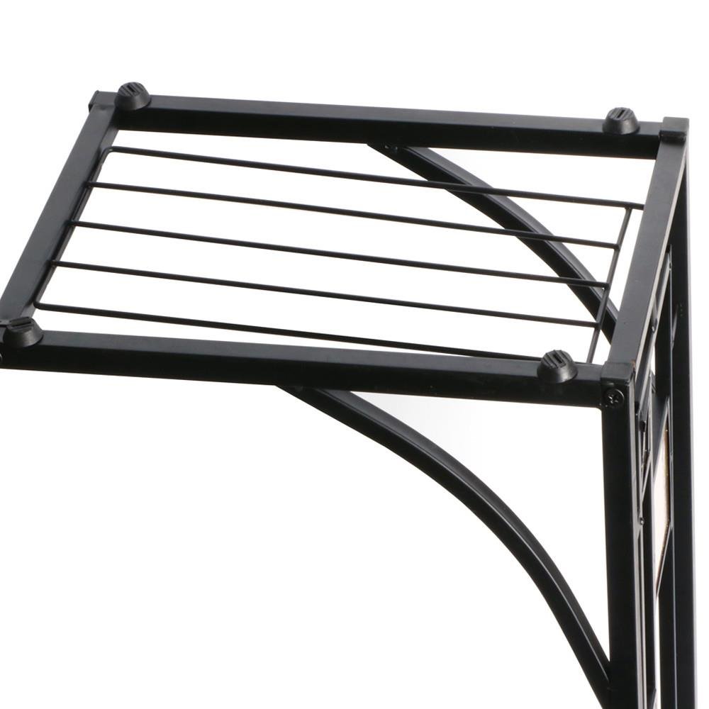 Popamazing Antique Style End Table Sofa Side/Coffee/Snack/Storage Trolly Table for Home,Living Room,Office