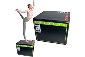 Plyometric Jump Box - Non-Slip Shockproof Plyometric Jump Box, Jumping Training Tool, Wear-Resistant Fitness Equipment for Ho