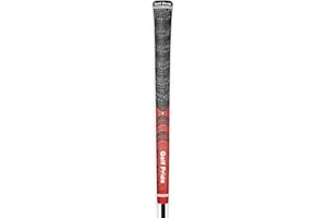Golf Pride MCC Golf Club Grip - All-Weather Hybrid Grip - Brushed Cotton Cord & Pebbled Texture - Moisture-Wicking Technology - Red