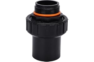 Zyyini Sturdy PVC Union Adapter Connector for Sand Filter Joint, Pool Pump Fittings, 1 Unit (1.5 Inch G1-/2)