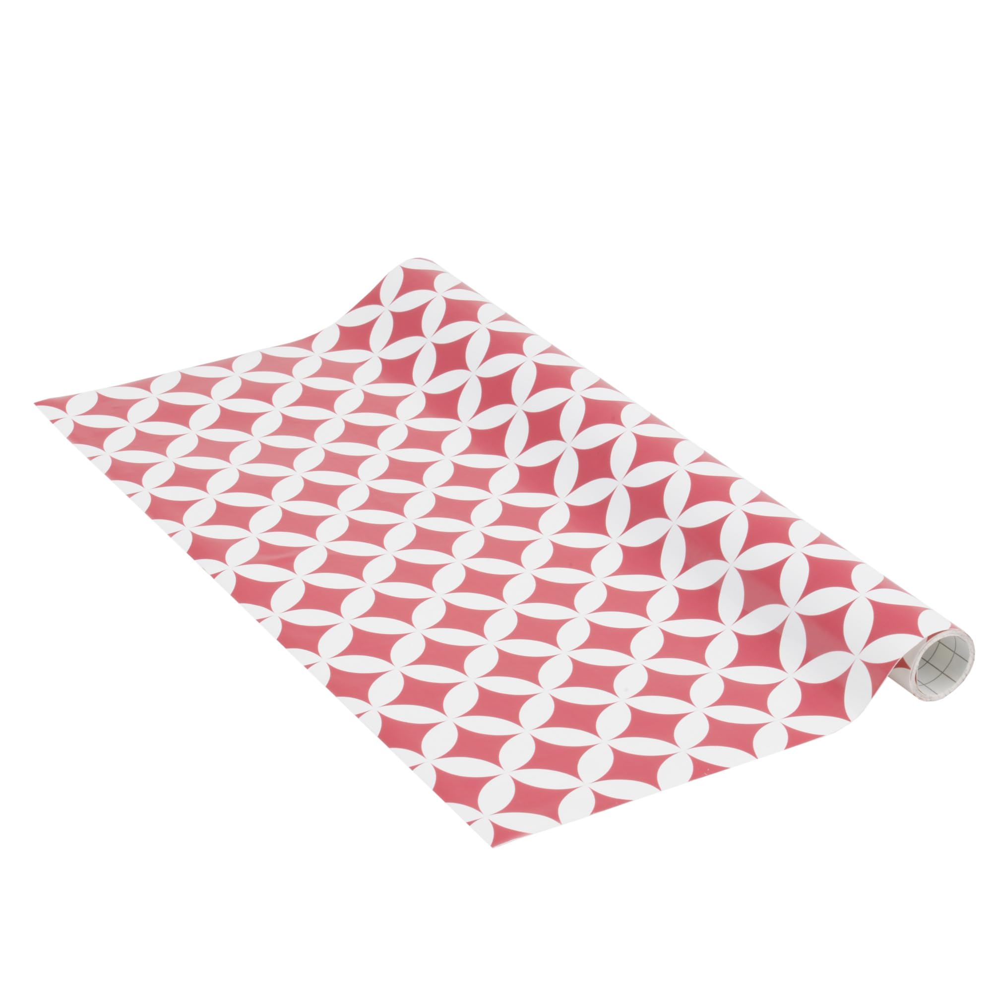 Venilia Next Page 54765 Adhesive Film Monica Berry Geometric Retro Pattern Decorative Furniture Film Wallpaper Self-Adhesive Film PVC Phthalate Berry 45 cm x 1.5 m Thickness 0.095 mm