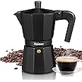 Yabano Stovetop Espresso Maker, 6 Cups Moka Coffee Pot Italian Espresso for Gas or Electric Ceramic Stovetop, Italian Coffee 