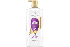 Pantene Conditioner for Fine Hair, Volume & Body, Safe for Color-Treated Hair, 476 mL