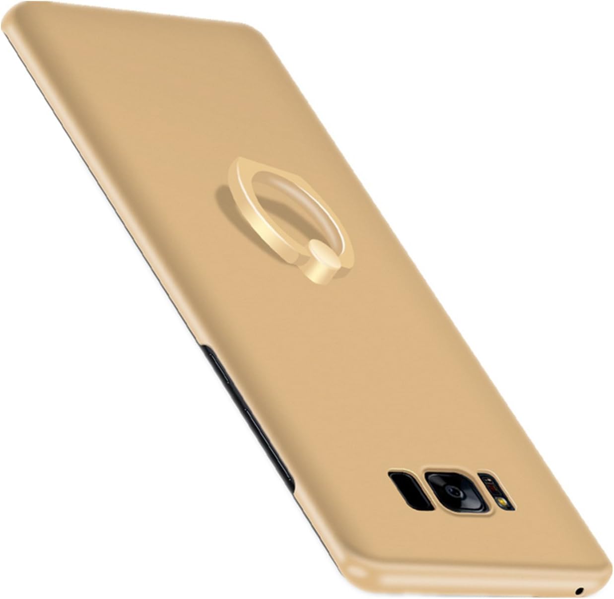 for Samsung Galaxy S8Plus Phone Case Ultra Slim Anti-Scratch Shockproof Thin Electroplate with Built-in Ring Grip Holder Cover Galaxy S8Plus