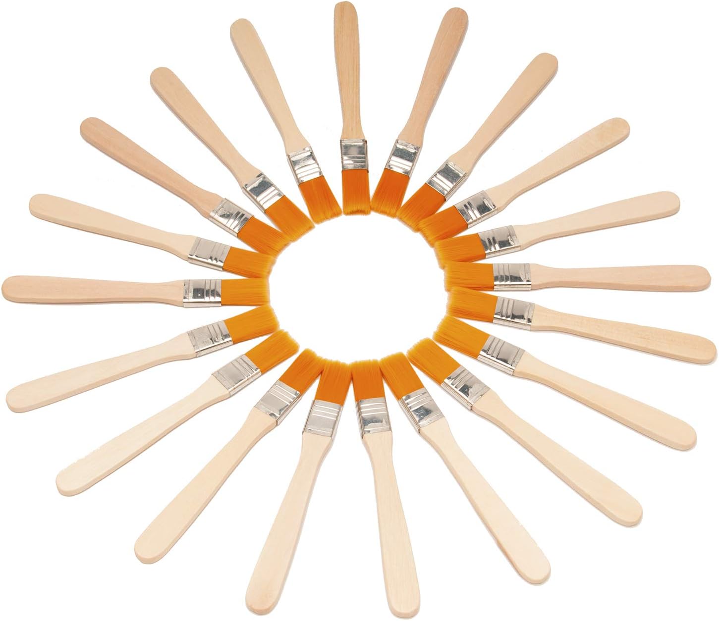 Small Paint Brushes Set 20PCS, 11mm Wide Small Brush for Touch Up Paint Cleaning, Glue, DIY Projects
