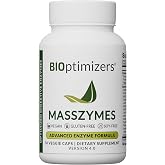 BIOptimizers MassZymes - Complete Digestive Enzymes Supplement for Gut Health - Bloating Relief for Men and Women - Lipase Amylase Bromelain Digestive Enzymes (30 Capsules)