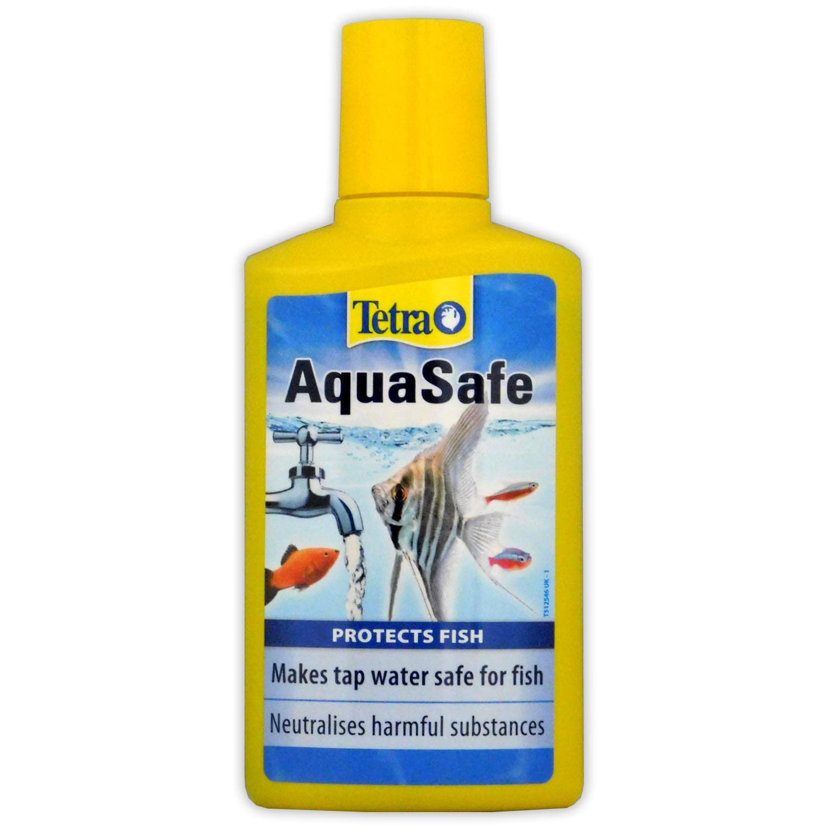 Tetra AquaSafe (quality water conditioner for fish-friendly and near-natural aquarium water, neutralizes harmful substances in tap water), various sizes